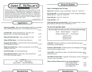 View McNellie's Menu